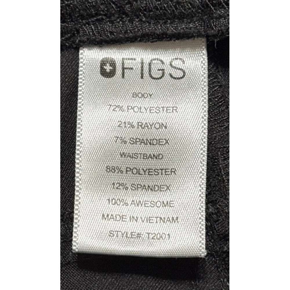FIGS Axim Cargo Scrub Pants Men's Size XXL 2XL Black Technical Collection
